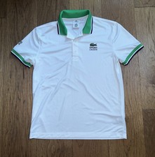 Usado, Camisa polo masculina listrada logotipo crocodilo tênis Lacoste Sport Gustavo Kuerten 4 comprar usado  Enviando para Brazil