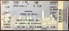 Cirque soleil zarkana for sale  Brooklyn