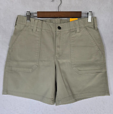 Shorts de lona Carhartt tamanho 10 feminino marrom trabalho caminhadas BS5730-W WT comprar usado  Enviando para Brazil