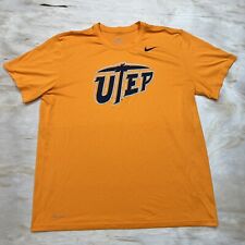 Usado, USADA XXL Nike UTEP Miners Naranja Dri Fit Cuello Redondo Manga Corta Camisa ATLETICA segunda mano  Embacar hacia Argentina