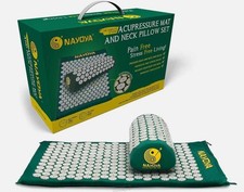 Nayoya Alivio del Dolor de Espalda y Cuello - Juego de Alfombrilla y Almohada de Acupresión Sin Estrés segunda mano  Embacar hacia Mexico