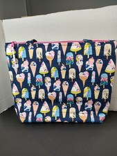 25%VENDA Bolsa Tote de Bolso Acolchoada de Algodão Artesanal com Zíper, Sorvete Divertido 15 X 12 X 4  comprar usado  Enviando para Brazil