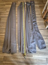 Pairs gray curtains for sale  PRESTON