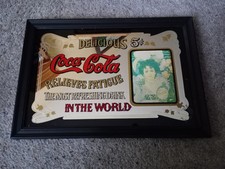 Vintage framed coca for sale  LEICESTER