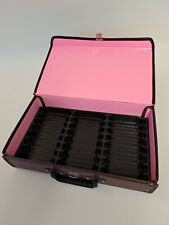 24 Cassette Tape Holder Carry Case Storage Briefcase Vintage Pink and Cherry segunda mano  Embacar hacia Mexico