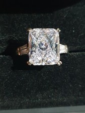 Pulenter zirkon silberring gebraucht kaufen  Bremen