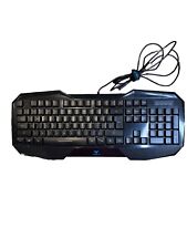Teclado para jogos AULA Be Fire com fio Expert Gamer 3 cores de luz LED comprar usado  Enviando para Brazil