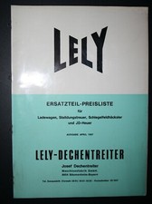 Alte ersatzteilliste lely gebraucht kaufen  St Johann