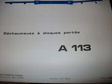 Someca déchaumeuse a113 d'occasion Someca déchaumeuse a113 d'occasion  France