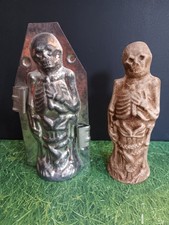 Molde de chocolate esqueleto de metal 2 peças 5 1/2" x 2" para fazer chocolate ou artesanato comprar usado  Enviando para Brazil