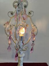 Chandelier white pink for sale  Hayward