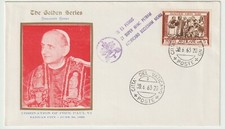 Vaticano 1963 fdc usato  Zungoli