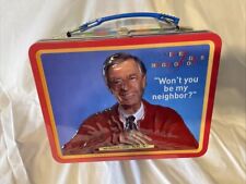 Metal Mister Rogers Bairro Infantil Lancheira Escolar Recipiente Alça de Armazenamento comprar usado  Enviando para Brazil