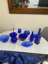 Vintage cobalt blue for sale  LONDON