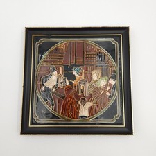 Tubo forrado e moldura de azulejo arte majólica decorada à mão estilo novo comprar usado  Enviando para Brazil