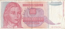 Jugoslavia grossa banconota usato  Rho