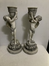 Pair cherub candlestick for sale  SHANKLIN