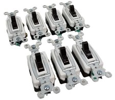 7 P&S CSB20AC1 interruptor de alternância 20A 120V-277V marrom 1 pólo fio traseiro e lateral NOVO comprar usado  Enviando para Brazil