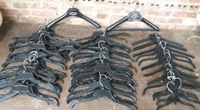 Usado, Lote de 60 cabides de roupas de plástico preto 17" lote com ganchos giratórios comprar usado  Enviando para Brazil