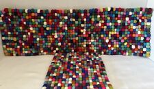 Corredor/tapete de mesa bola de feltro multicolorido 2 quilates comprar usado  Enviando para Brazil