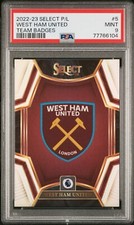2022 Panini Select West Ham TEAM BADGE Case Hit PSA 9 Perfeito Low Pop 3, usado comprar usado  Enviando para Brazil