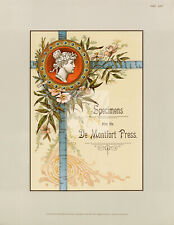 ILUSTRATIVO Tipografía y Diseño de Impresión 1891 Intercambio de Patrones Gráficos #E568 segunda mano  Embacar hacia Mexico