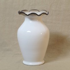 Blumenvase weiße glasvase gebraucht kaufen  Bernstadt