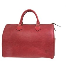 Bolsa de mão Louis Vuitton LV logotipo Speedy 30 viagem couro Epi vermelha M43007 35YH128, usado comprar usado  Enviando para Brazil