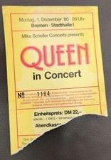 Ticket queen concert gebraucht kaufen Ticket queen concert gebraucht kaufen  Nohfelden