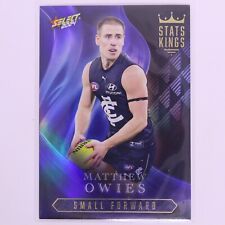 2024 Select AFL Footy Stars Stat Kings Matthew Owies #SK14 Carlton na sprzedaż  Wysyłka do Poland