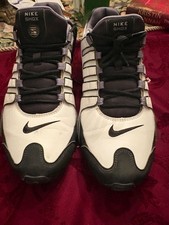 Tênis Nike Shox NZ Masculino 13 378341-101 Branco Preto Couro, usado comprar usado  Enviando para Brazil