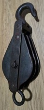 Antique double pulley for sale  LONDON