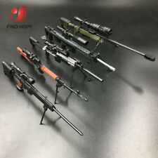 Conjunto de arma de brinquedo modelo 6 peças 1/6 AWM MK14 DSR PSG-1 SVD TAC rifle sniper comprar usado  Enviando para Brazil