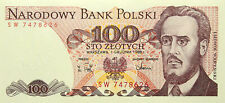 Polska PRL - BANKNOT - 100 złotych 1988 - LUDWIK WARYNSKI - Świeży kasowy UNC na sprzedaż  PL