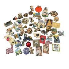 Enorme Lote Vintage Lembrança Ímãs de Viagem Geladeira Porcos "Areia" Mais de 50 comprar usado  Enviando para Brazil