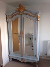 Double wood armoire for sale  LONDON