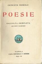 Poesie ernesto murolo usato  Roma