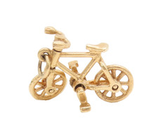 Usado, Pingente de bicicleta estilo esporte miniatura vintage ouro 14K (MOVIMENTOS) GP647 comprar usado  Enviando para Brazil
