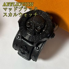 Cinto de couro para relógio Affliction Mud Black Skull, usado comprar usado  Enviando para Brazil