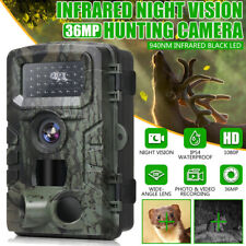 Wildkamera, 1080P Video Wildtierkamera, 36MP Jagdkamera, Nachtsicht, mit Karte comprar usado  Enviando para Brazil