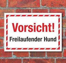 Schild vorsicht freilaufender gebraucht kaufen  Bad Driburg