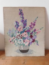 Vintage completed needlepoint for sale  WORCESTER
