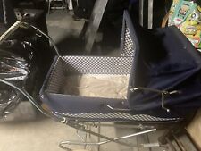 Carrinho de bebê italiano vintage armação de metal azul feito na Itália, usado comprar usado  Enviando para Brazil