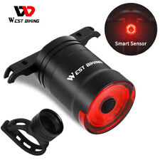 WEST BIKING Smart Bicicleta Luz Traseira Traseira USB Luz de Sensor de Freio Recarregável comprar usado  Enviando para Brazil