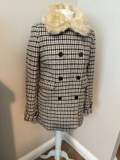 Womens houndstooth coat for sale  POOLE