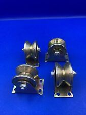 🔥4x 2" V roda ranhura resistente garagem deslizante rolo portão roda comprar usado  Enviando para Brazil