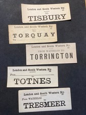 Lswr luggage labels for sale  FROME