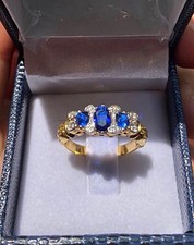 Anello vittoriano zaffiro usato  Algua