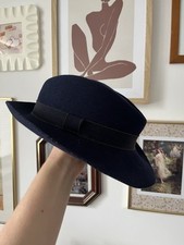 Vintage wollhut dunkelblau gebraucht kaufen  Windeck