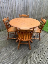 Solid round dining for sale  CHESTER